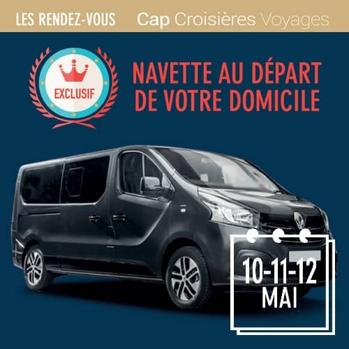Flyer RDV Cap Croisières Voyages les 10-11-12 mai 2022