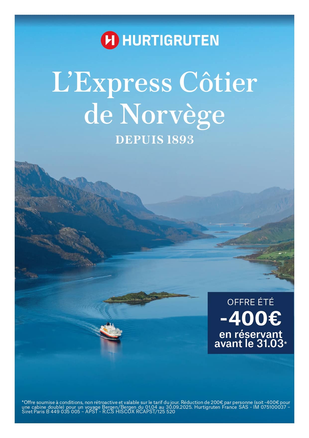 Offre Hurtigruten : Offre été