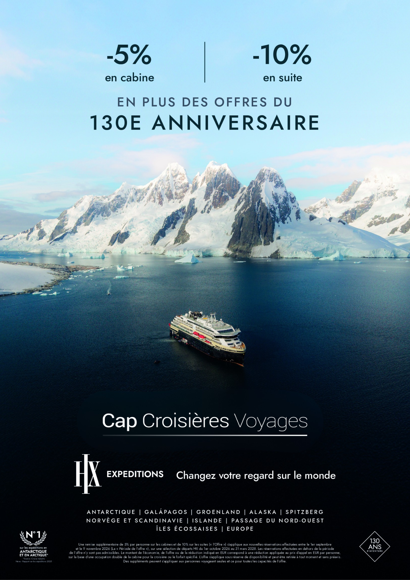 Offre HX Expedition 10%