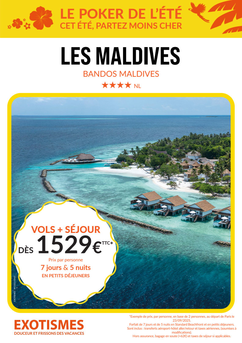 Séjour Exotismes : Poker Maldives