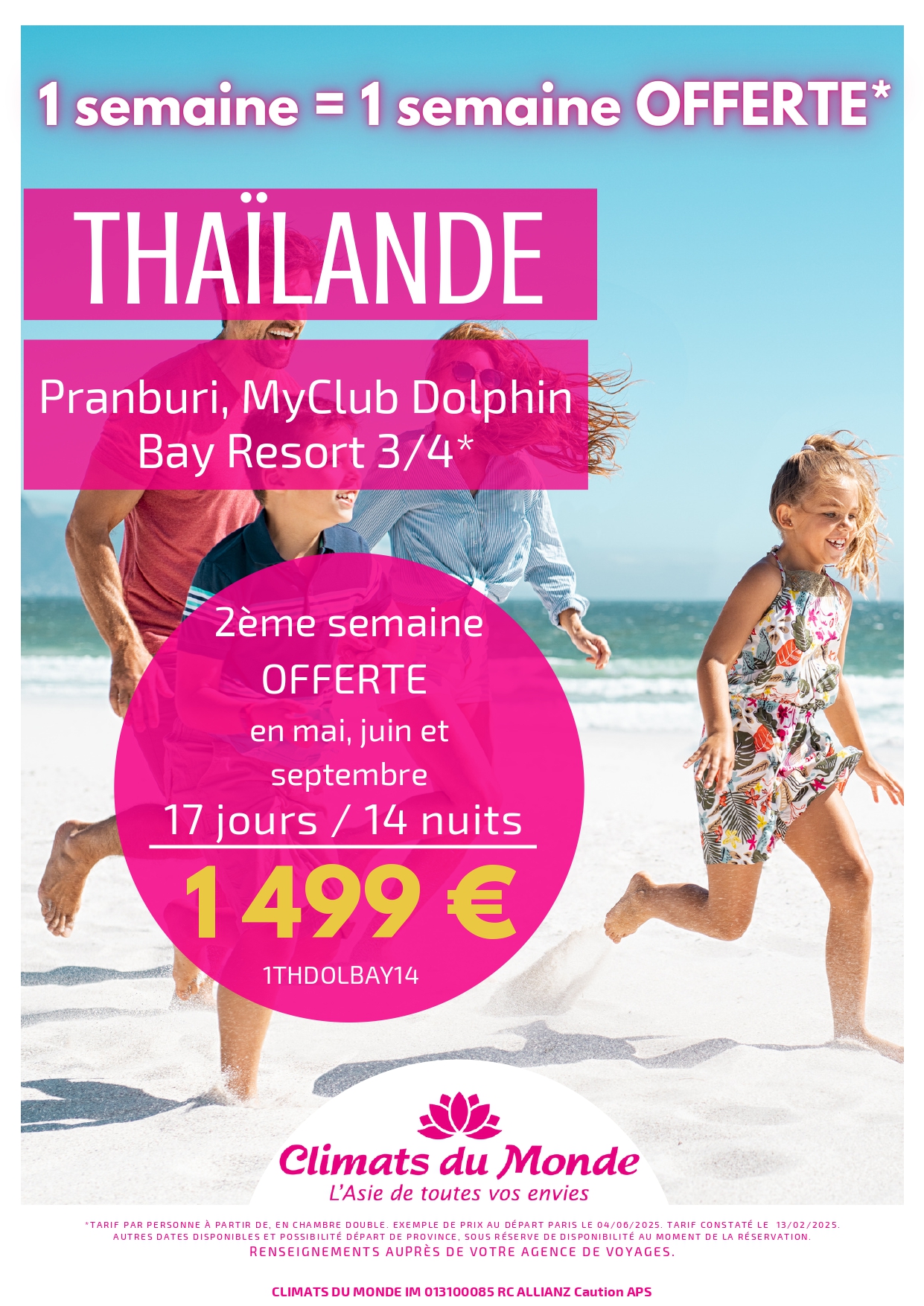 Offre CDM : 2e semaine offerte en Taïlande