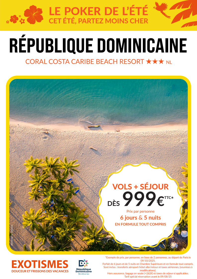 Séjour Exotismes : Poker Rep Dominicaine