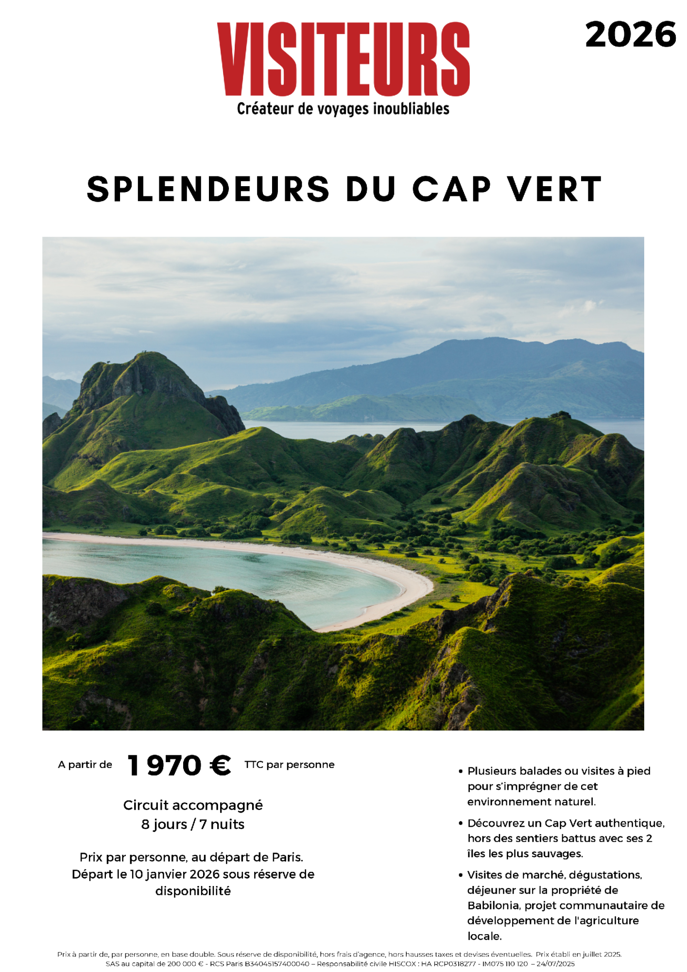 VISITEURS : Splendeurs du Cap Vert