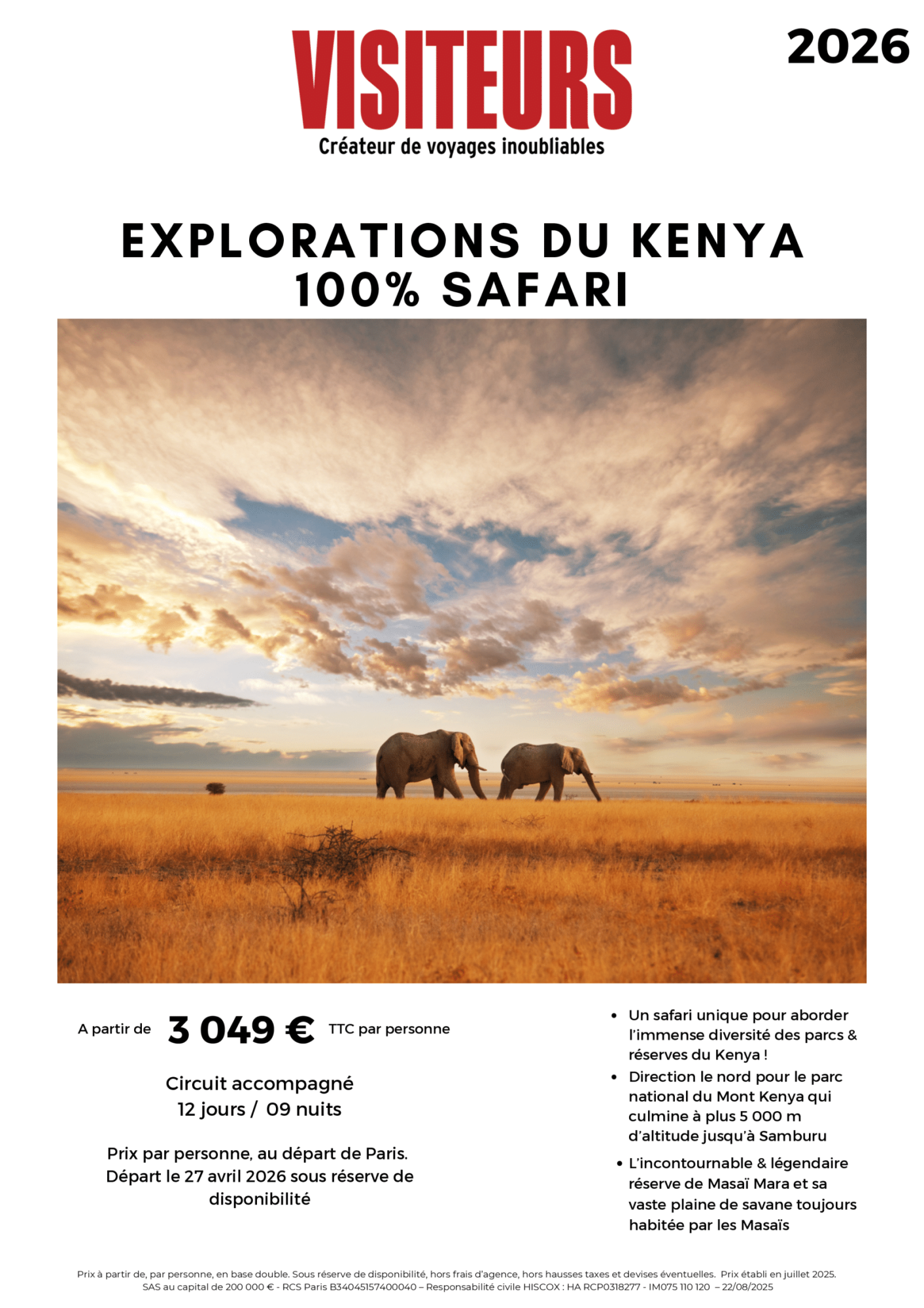 VISITEURS : Safari Kenya