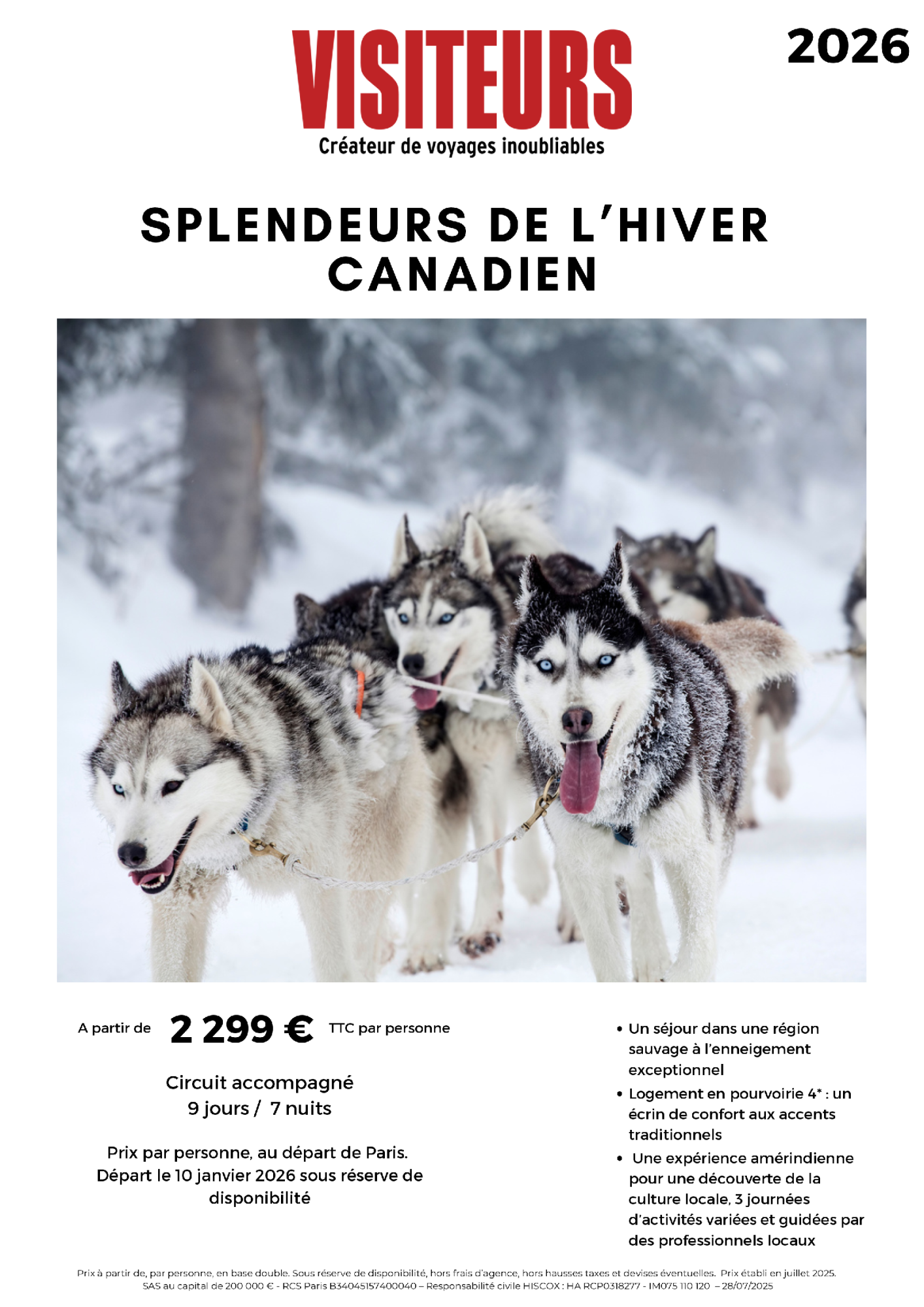 VISITEURS : Splendeurs Canada