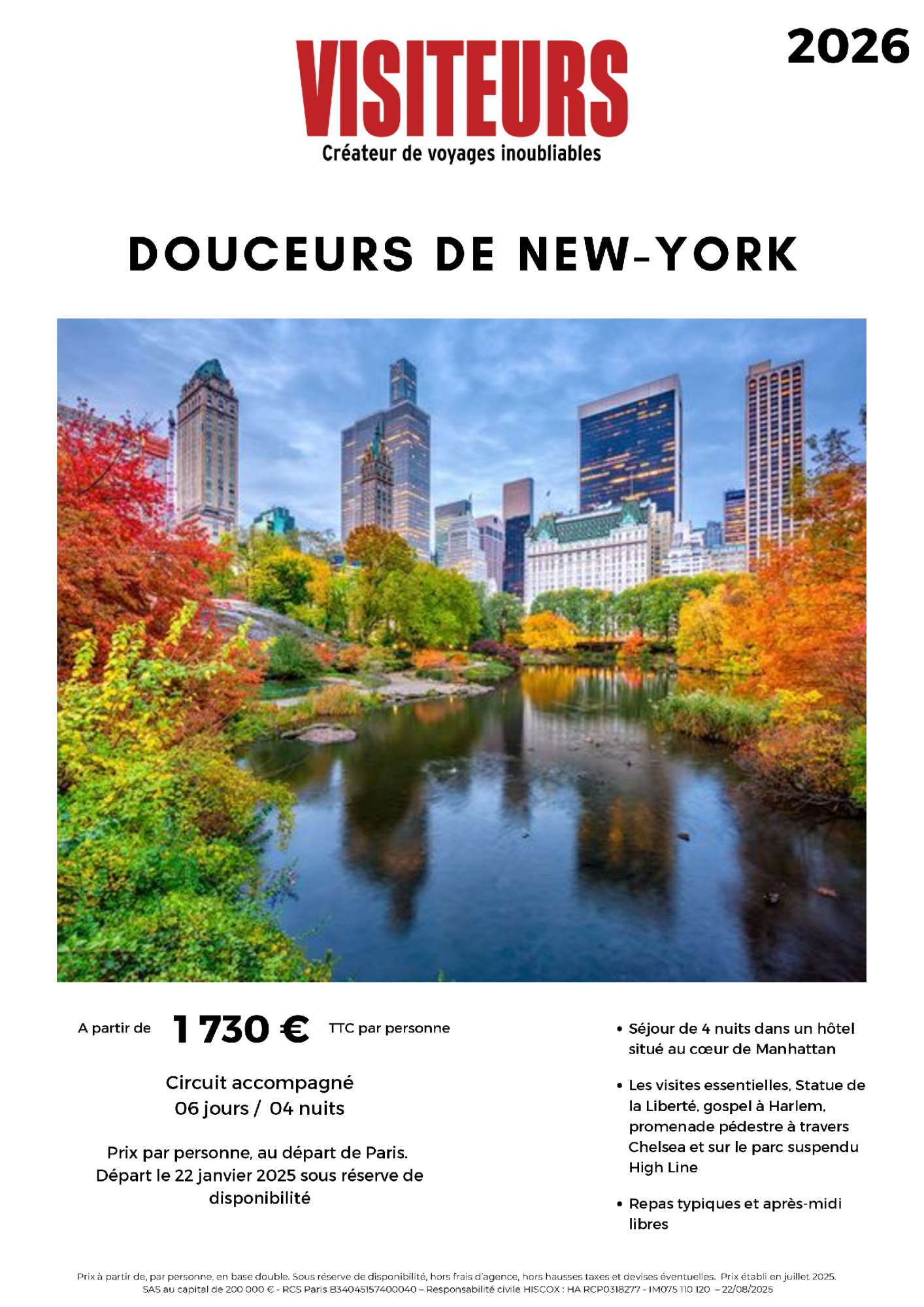 VISITEURS : Douceurs New-York