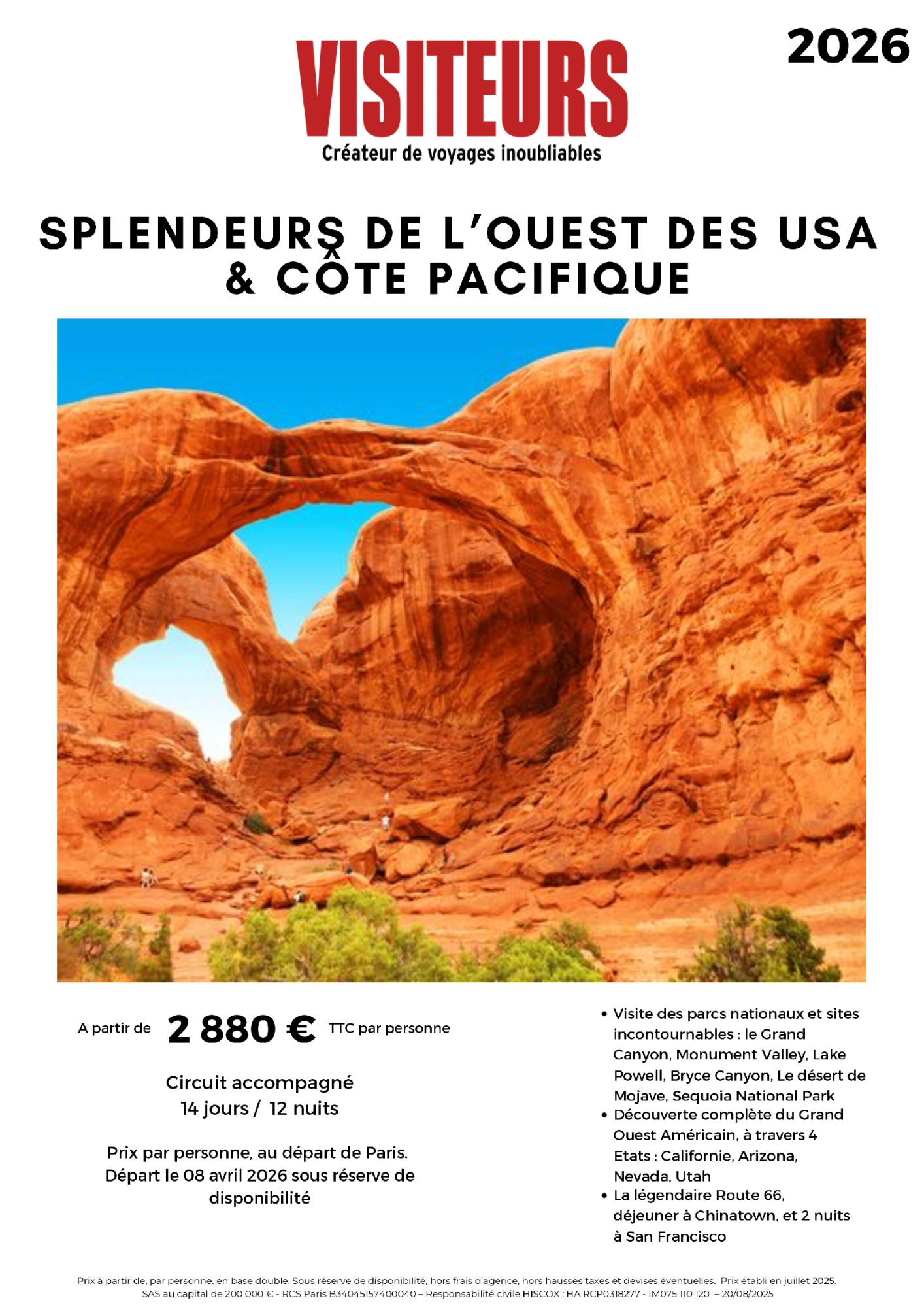 VISITEURS : Splendeurs Ouest USA
