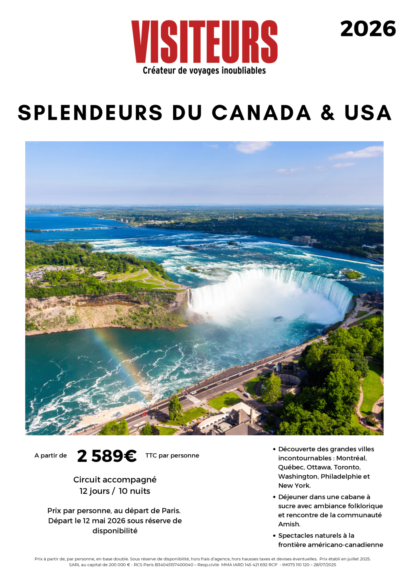 VISITEURS : Splendeurs Canada USA