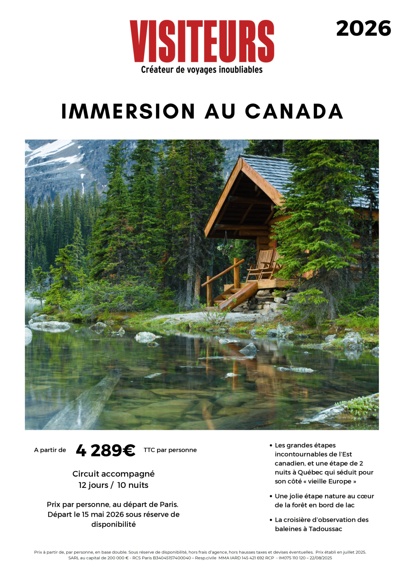 VISITEURS : Immersion Canada