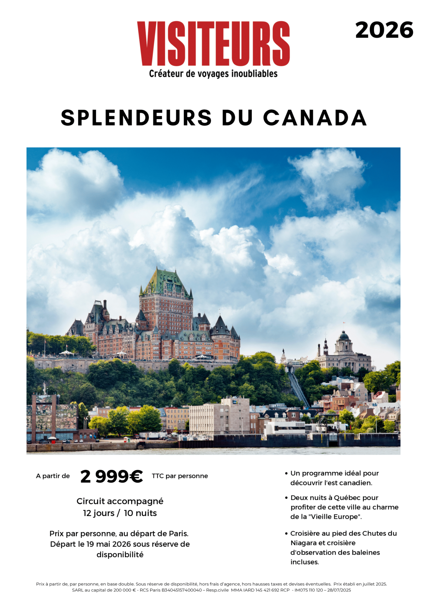 VISITEURS : Splendeurs Canada