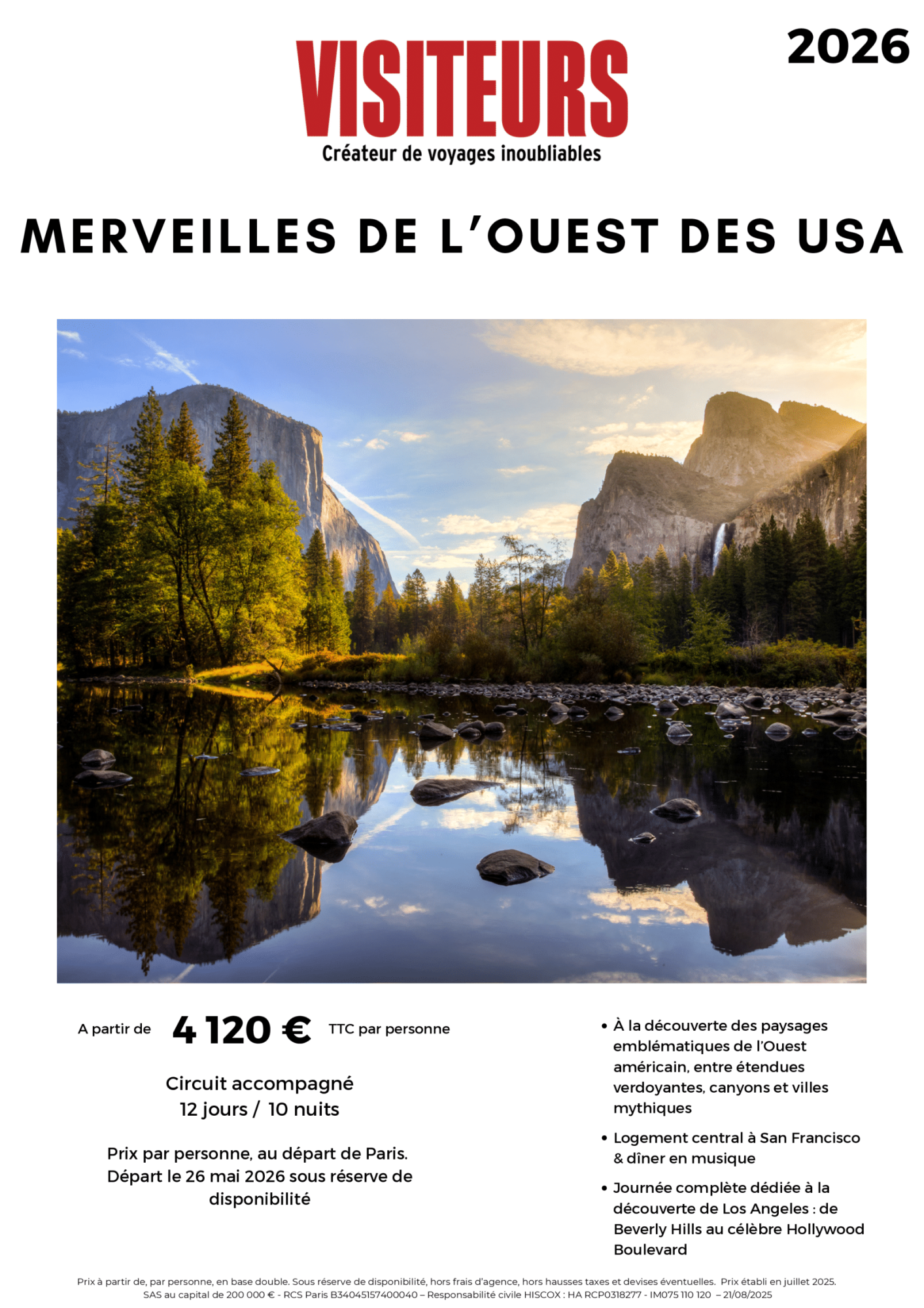VISITEURS : Merveilles Ouest USA