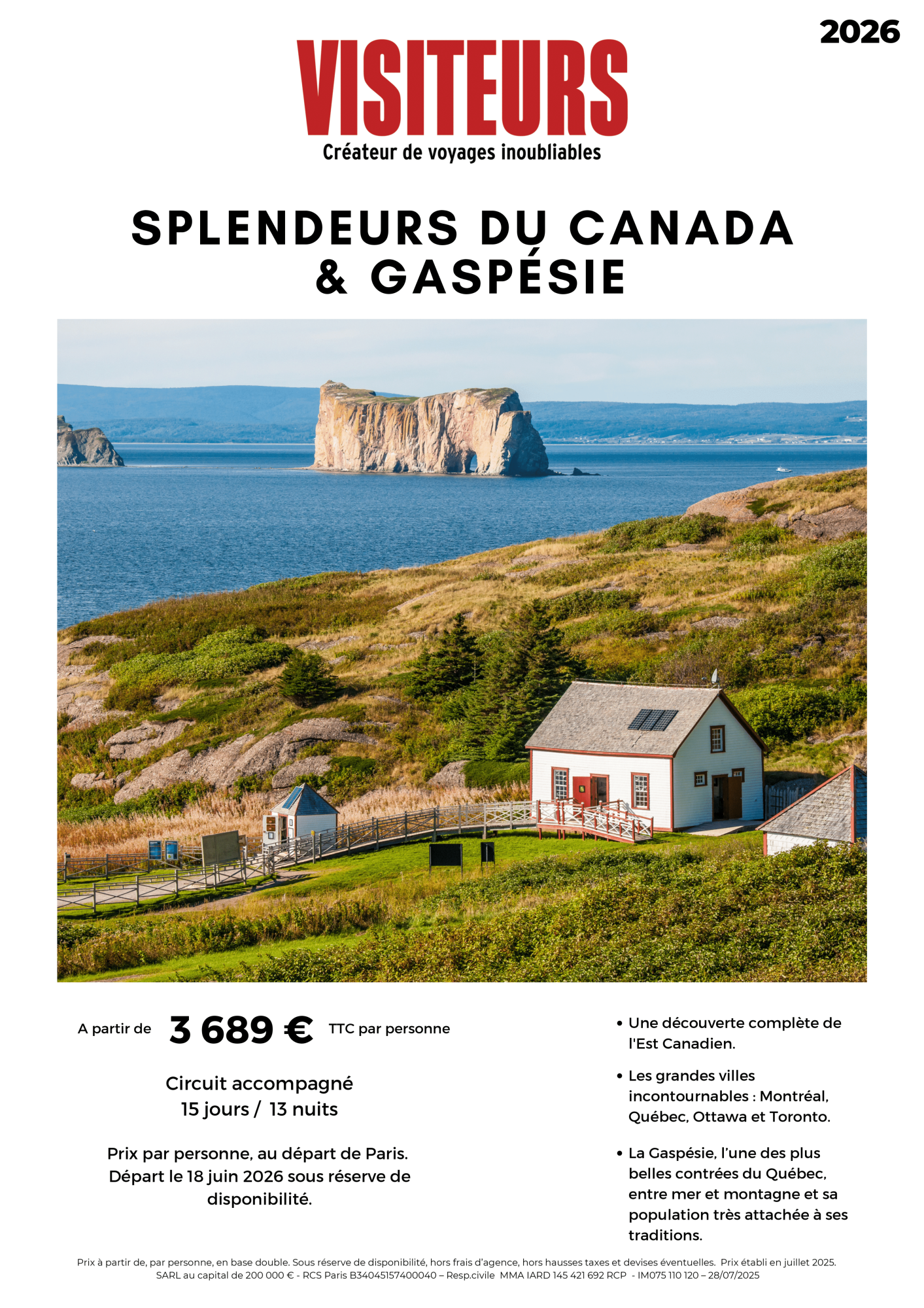 VISITEURS : Splendeurs Canada