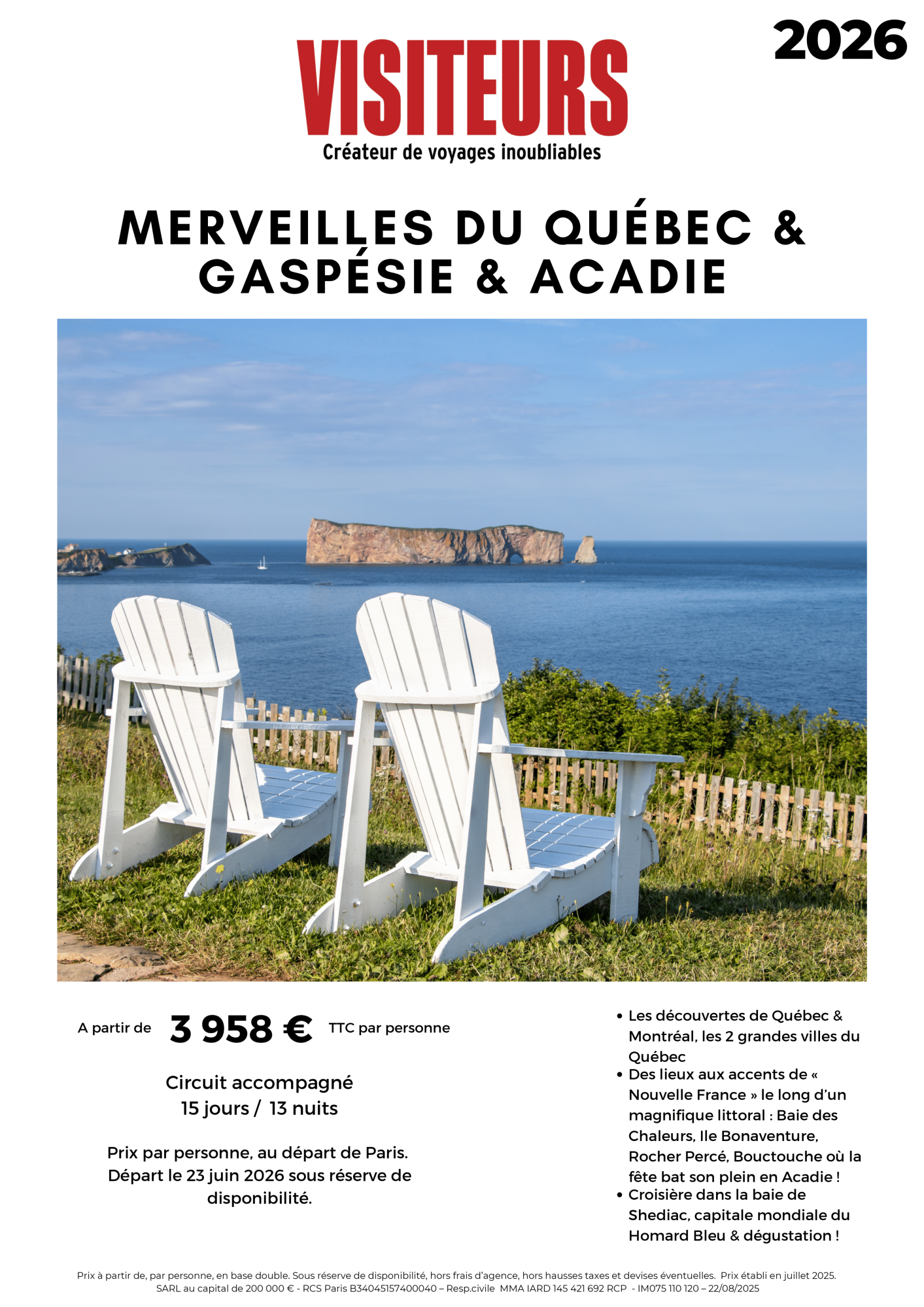 VISITEURS : Merveilles du Québec