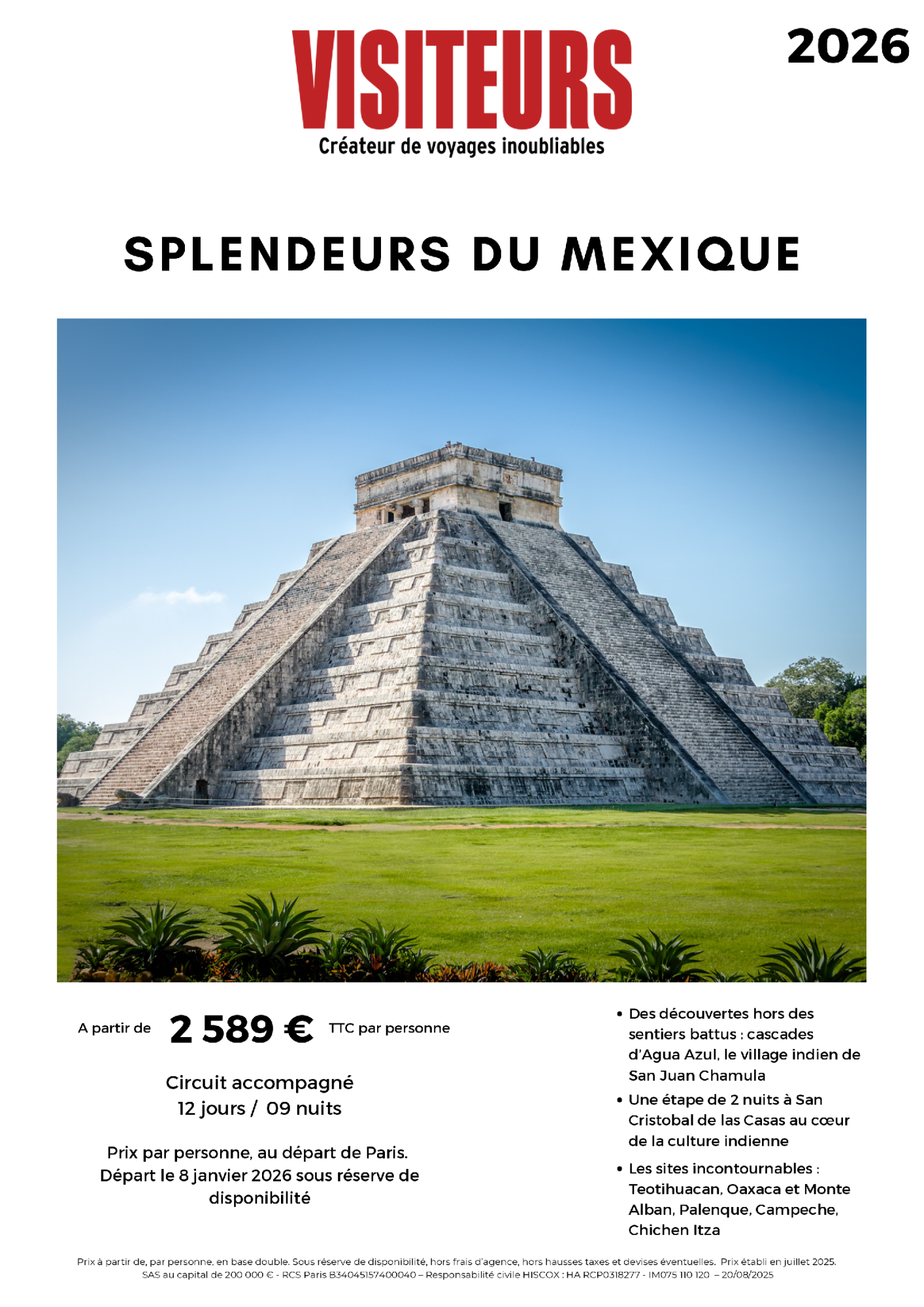 VISITEURS : Splendeurs Mexique