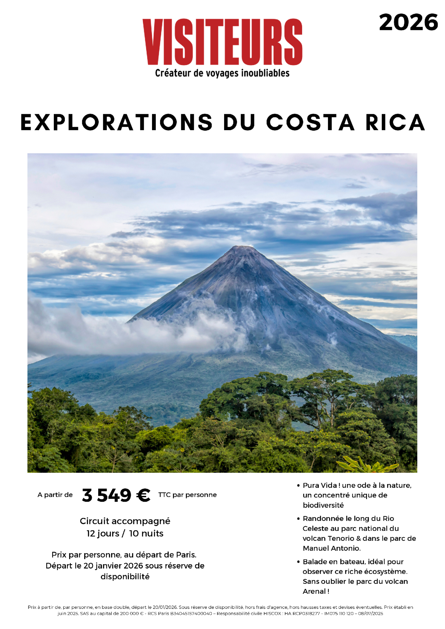 VISITEURS : Explorations Costa Rica