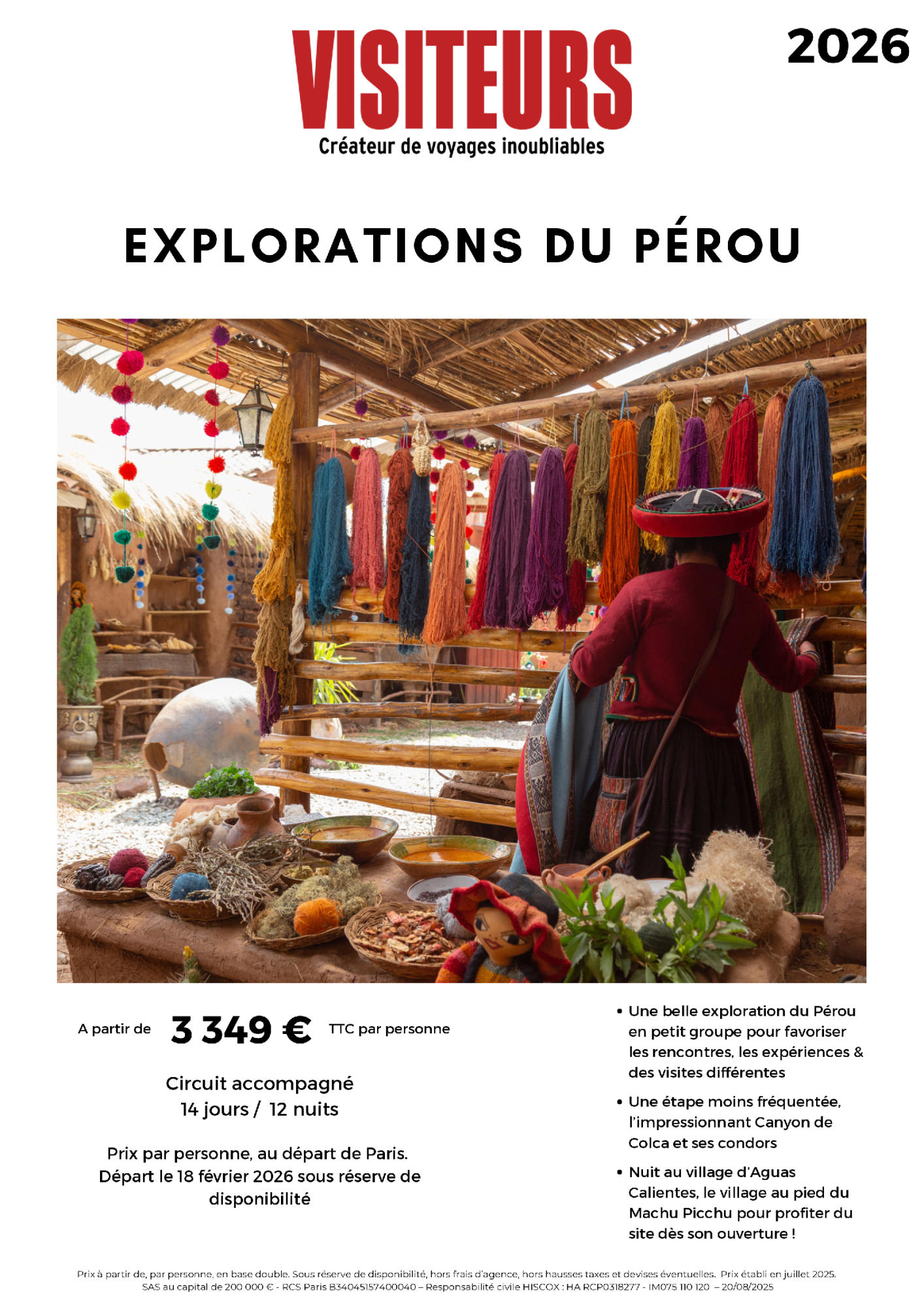 VISITEURS : Explorations Pérou