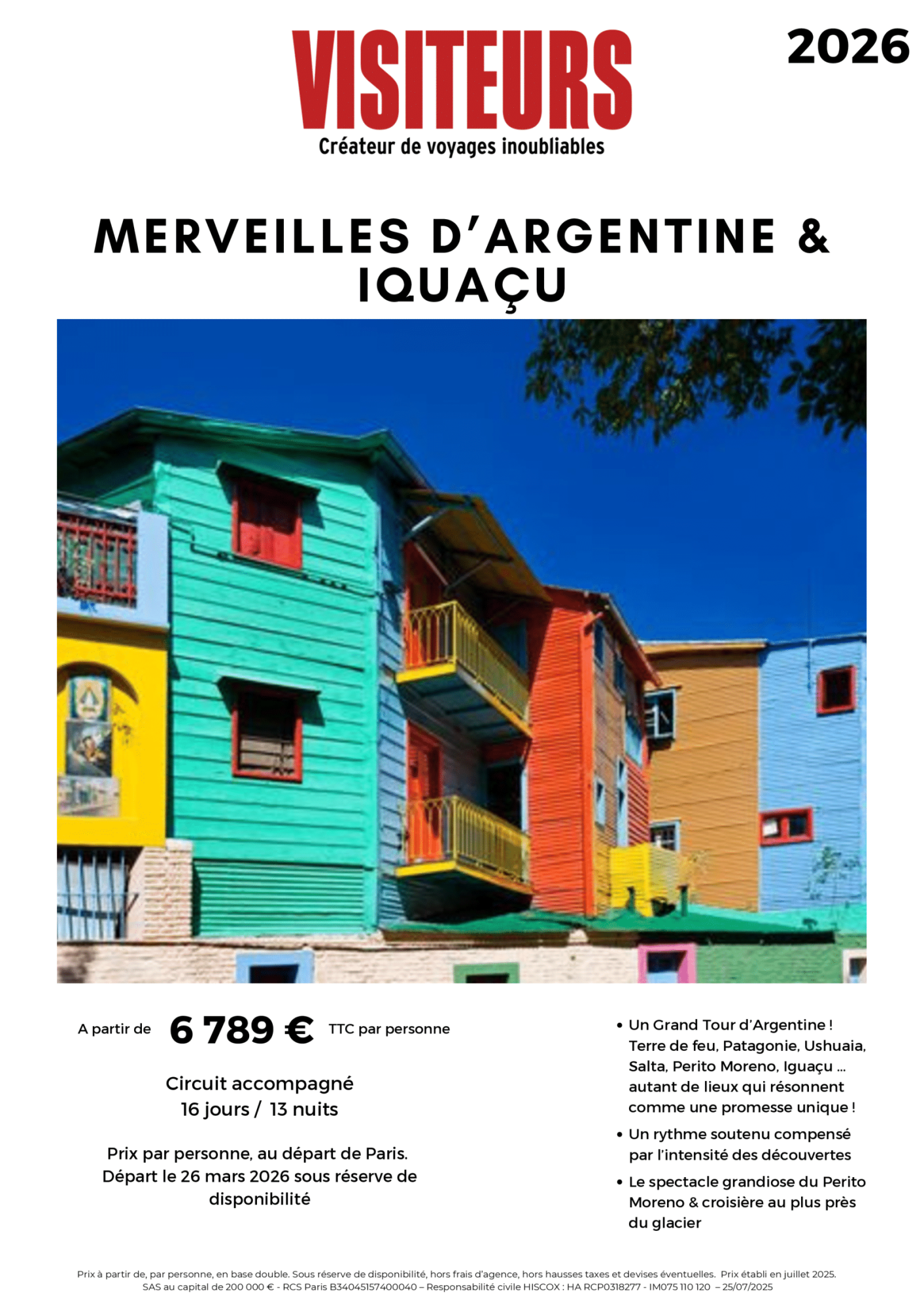 VISITEURS : Merveilles Argentine