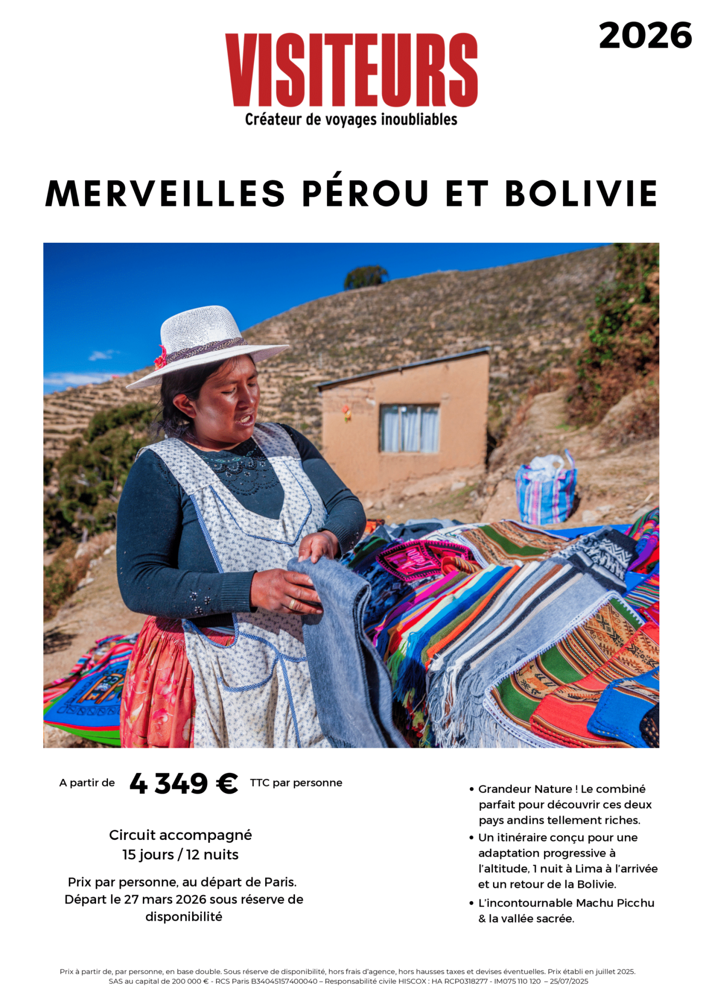 VISITEURS : Merveilles Pérou