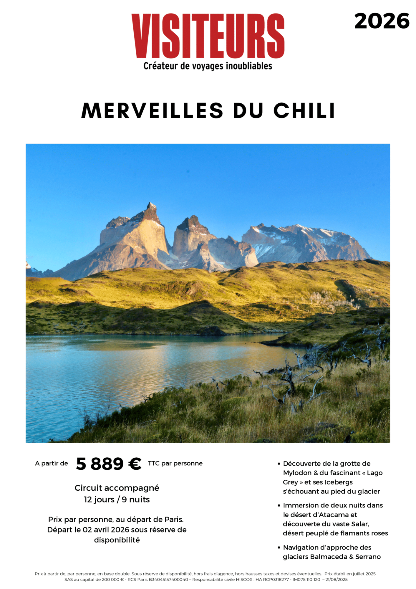 VISITEURS : Merveilles Chili