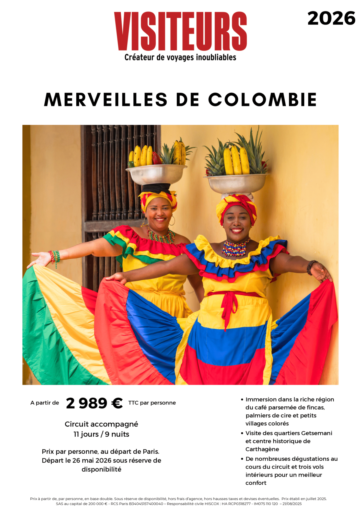 VISITEURS : Merveilles Colombie