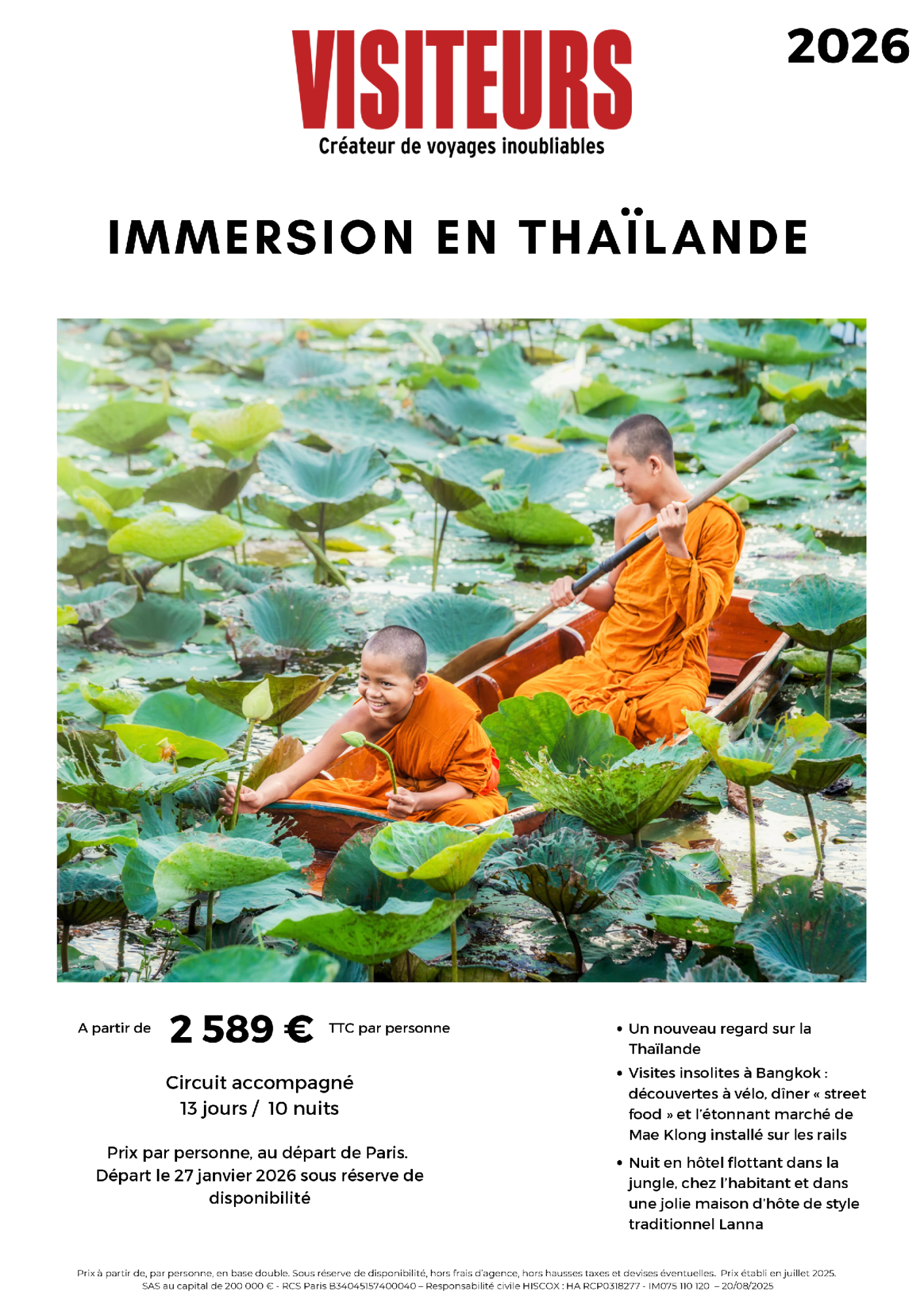 VISITEURS : Immersion Thaïlande