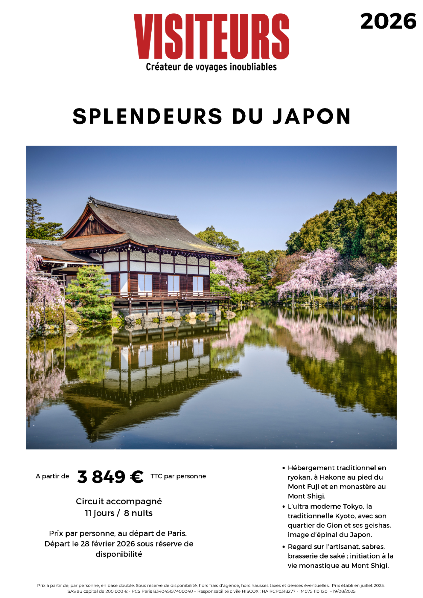 VISITEURS : Splendeurs Japon