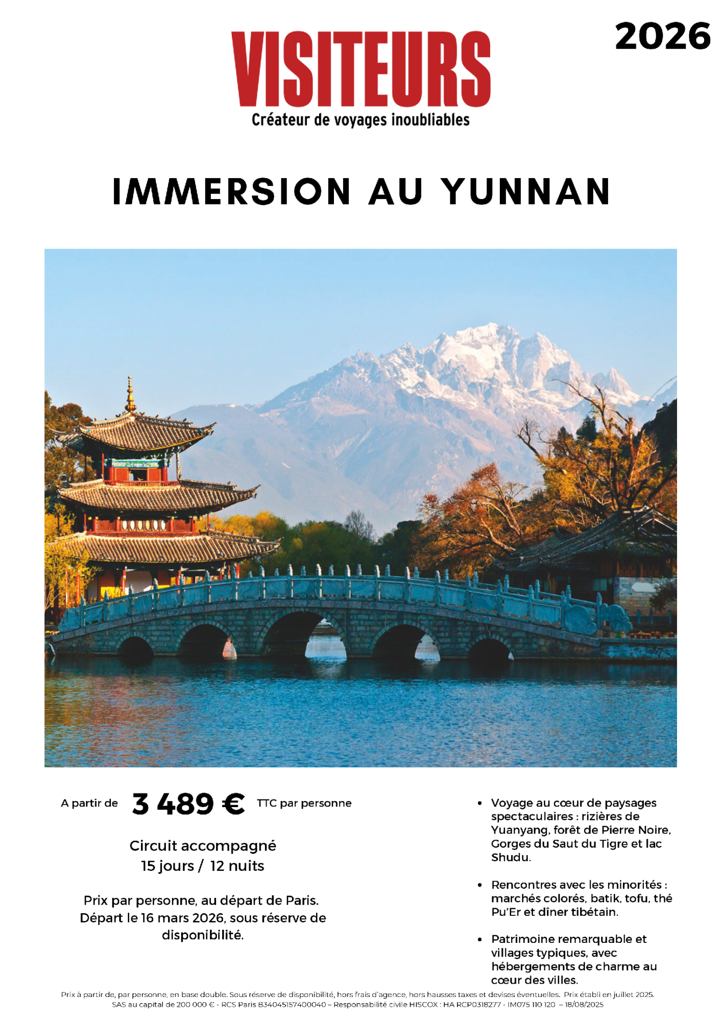 VISITEURS : Immersion Yunnan