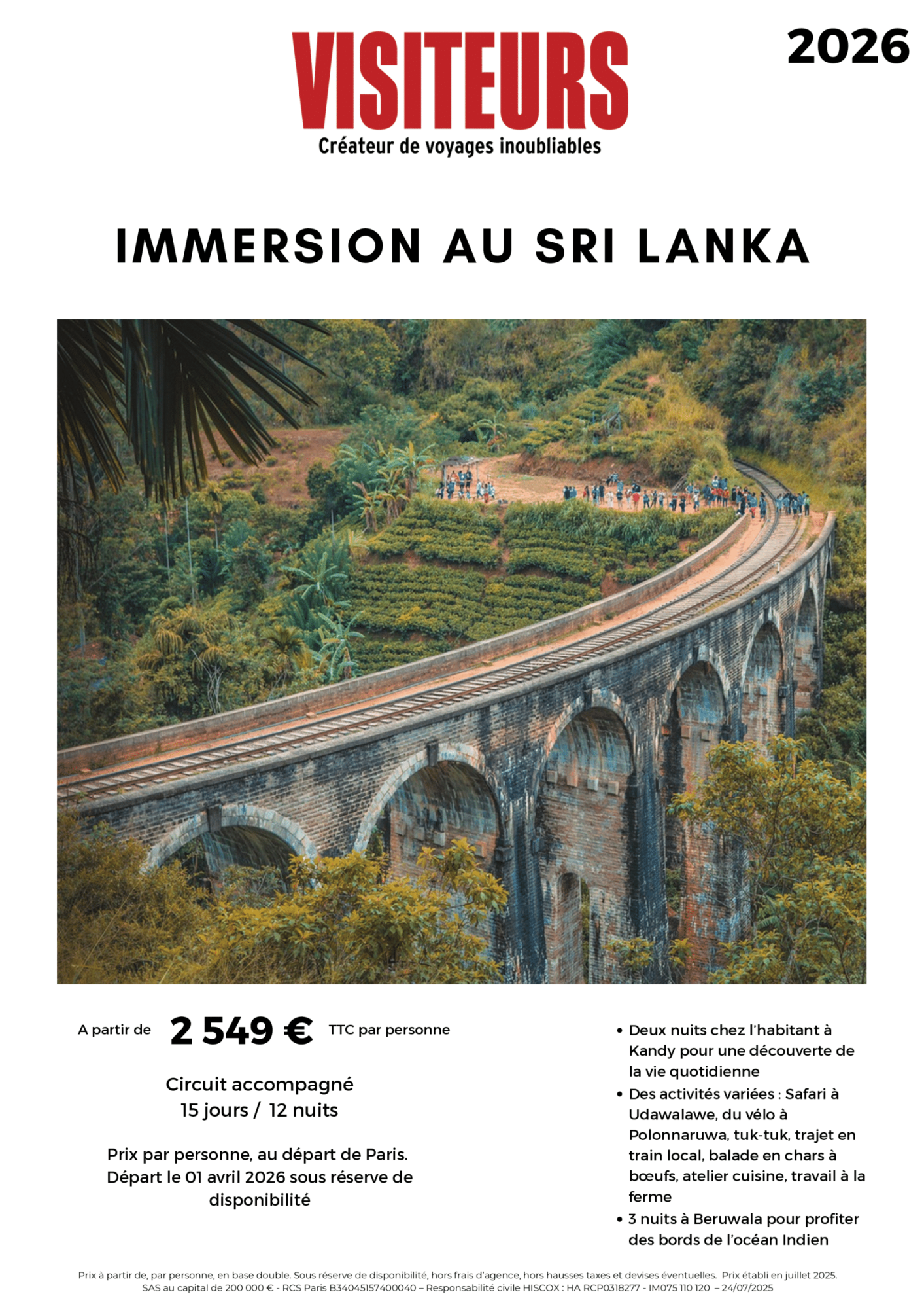 VISITEURS : Immersion Sri Lanka