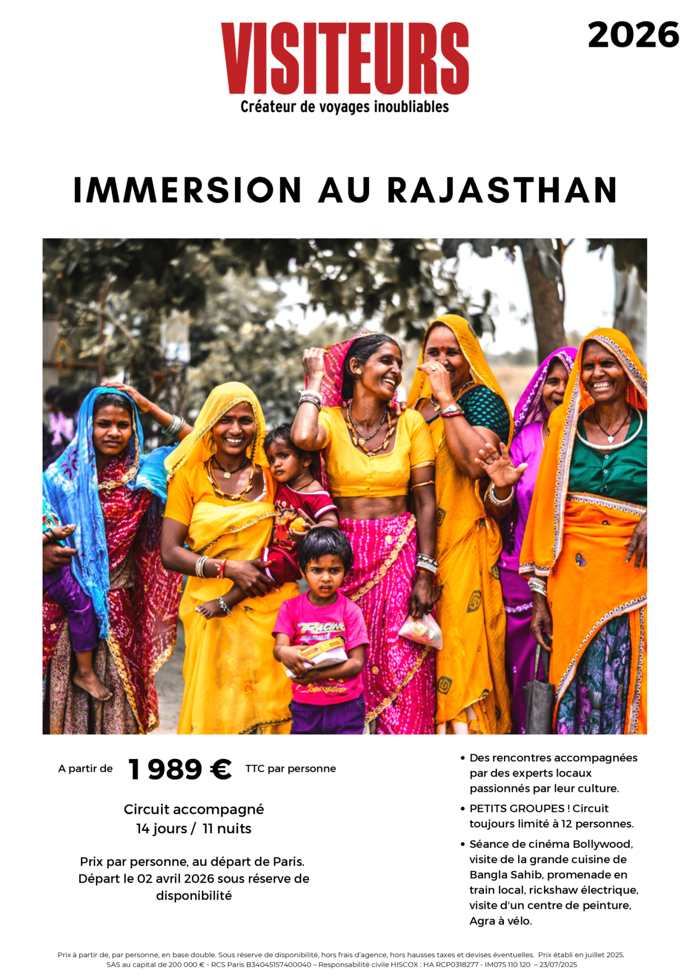 VISITEURS : Immersion Rajasthan