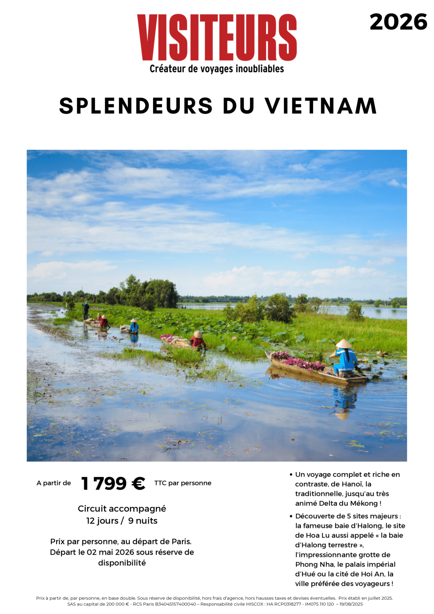VISITEURS : Splendeurs Vietnam
