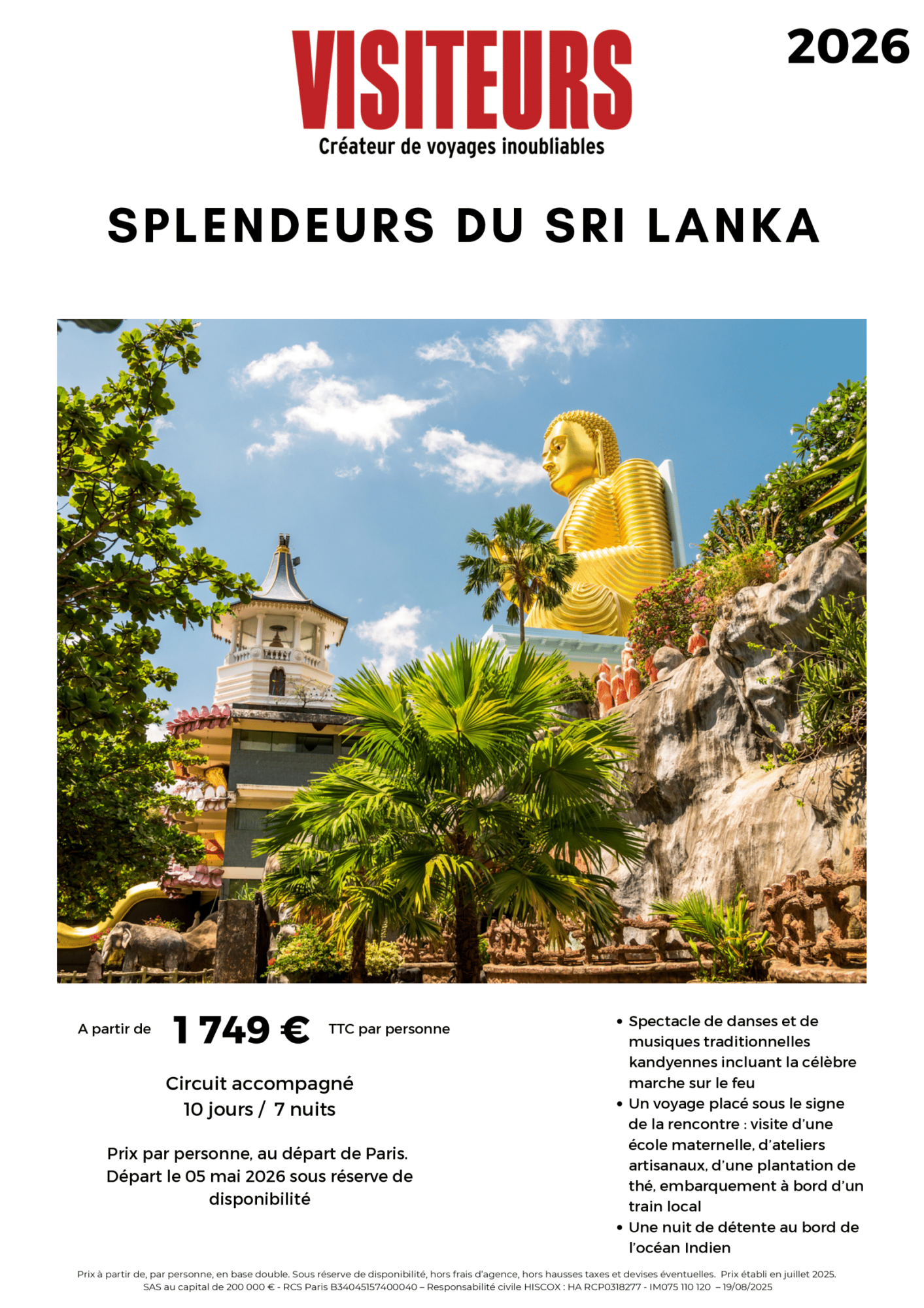 VISITEURS : Splendeurs Sri Lanka