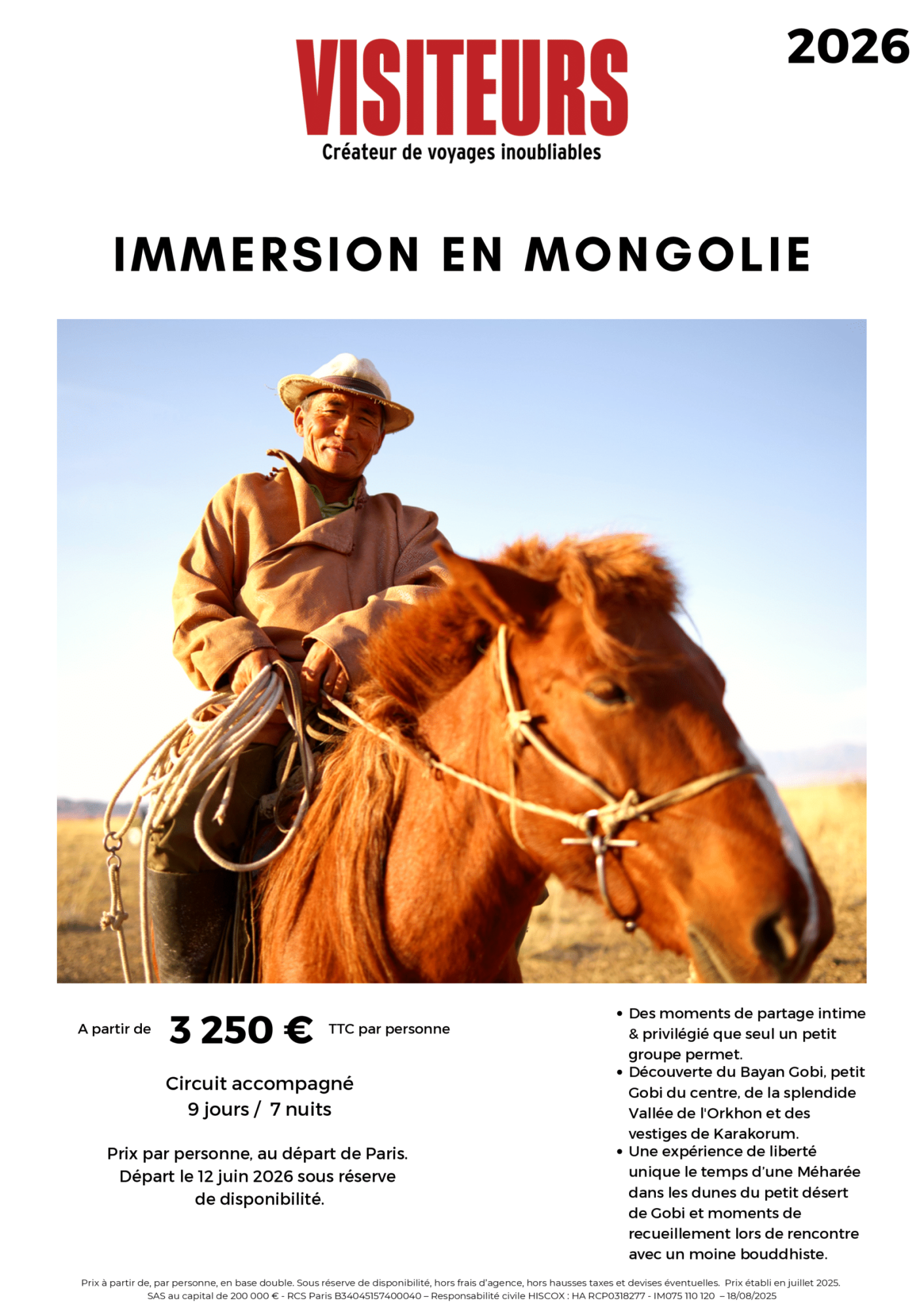 VISITEURS : Immersion Mongolie
