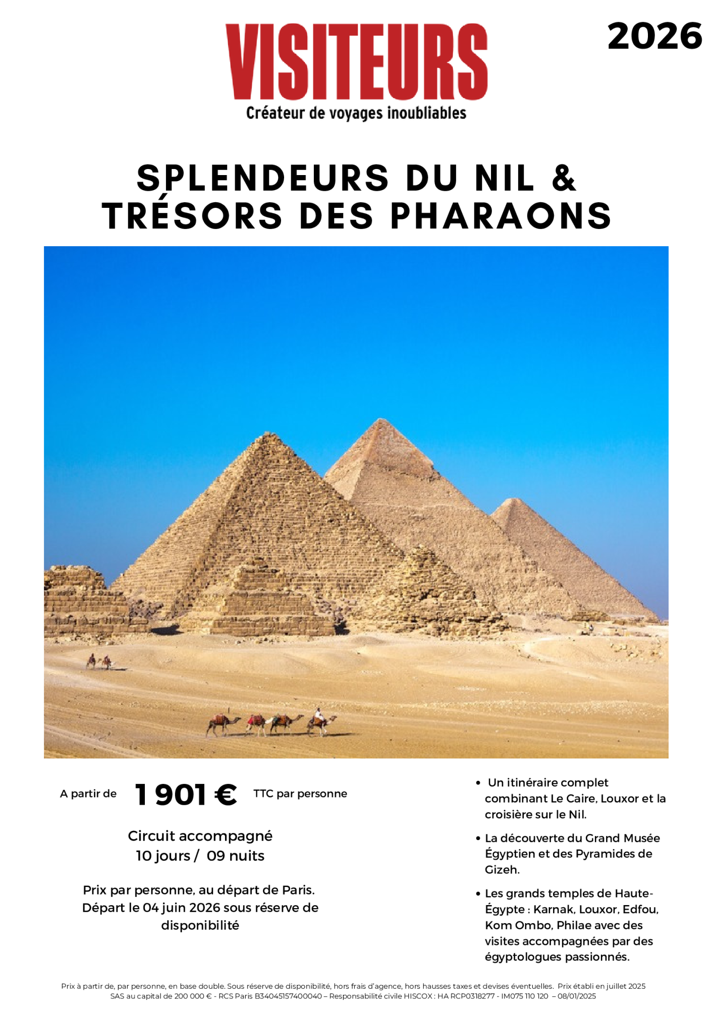 VISITEURS : Splendeurs du Nil