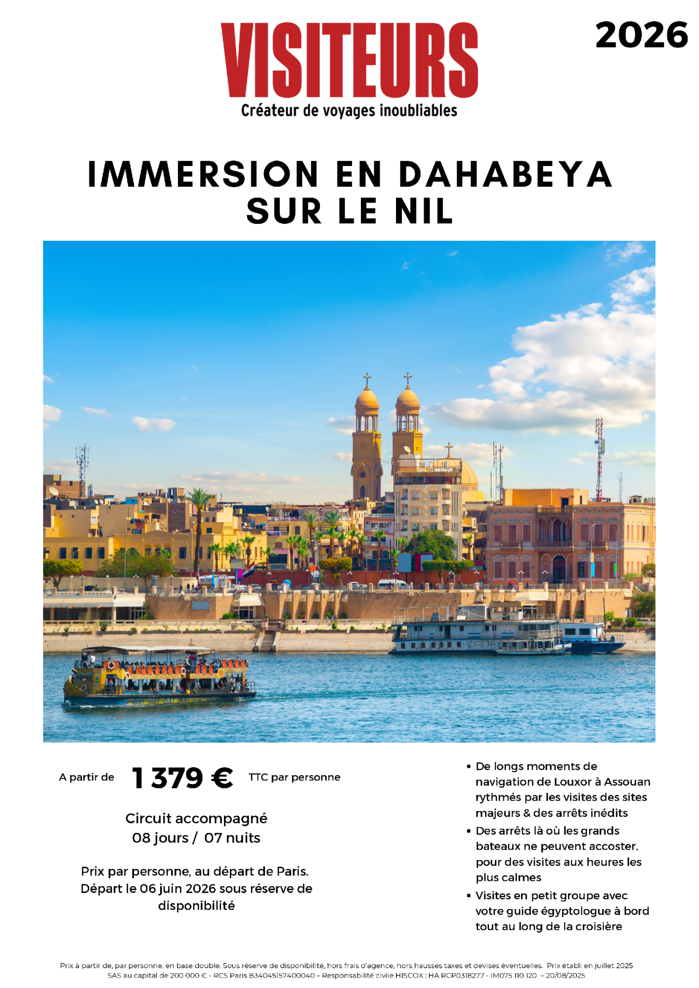 VISITEURS : Immersion Dahabeya