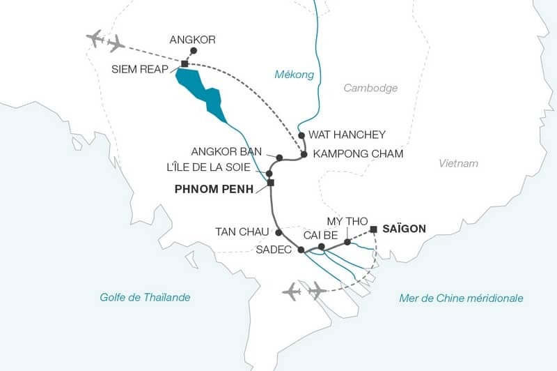 Croisire fluviale sur le Mkong (Cambodge & Vietnam)