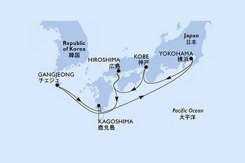 Croisire au Japon