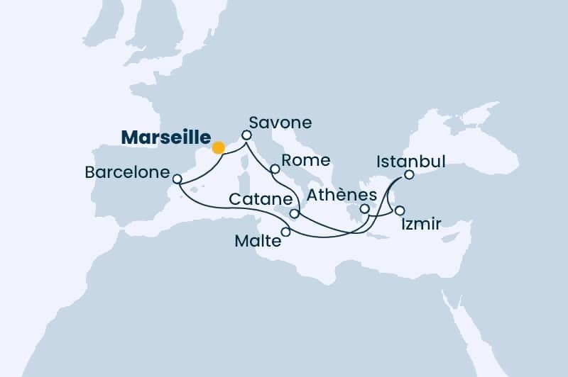 DEPART DOMICILE : Italie, Sicile, Turquie, Grce, Malte, Espagne