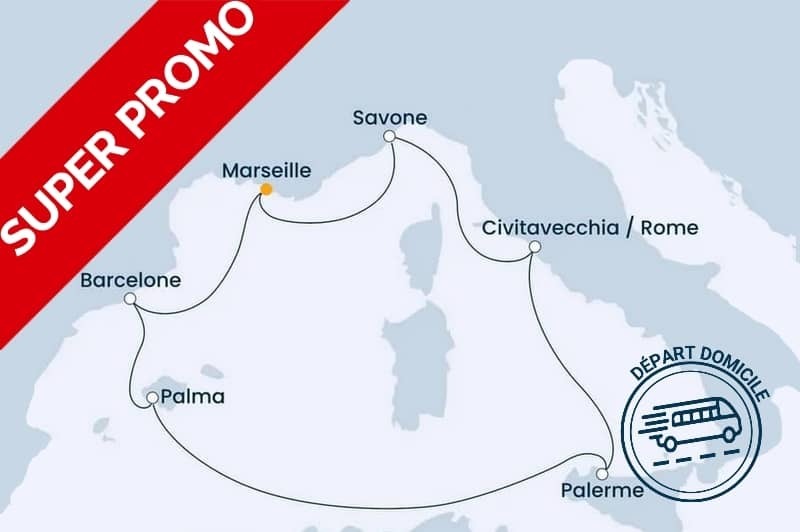 PROMO : Espagne, Balares, Sicile, Italie au dpart de votre domicile