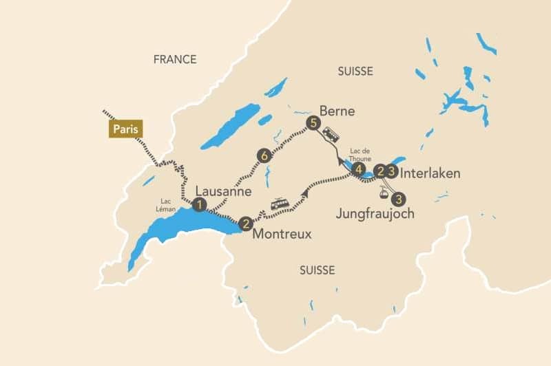 Croisire ferroviaire : Magie de Nol et panoramas suisses