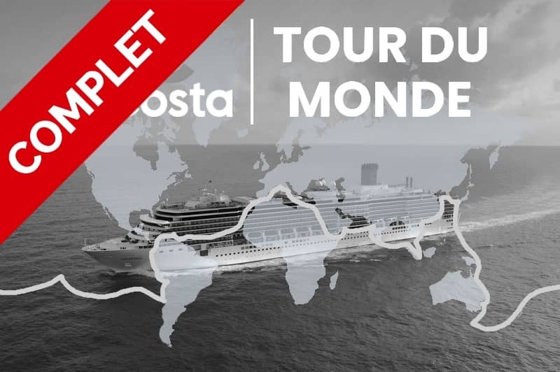 Tour du Monde Costa 2024 - <font color=#d90009;>COMPLET</font>