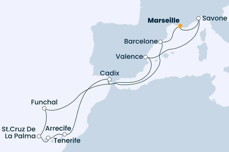 Italie, Espagne, Madre, Canaries AU DPART DE VOTRE DOMICILE