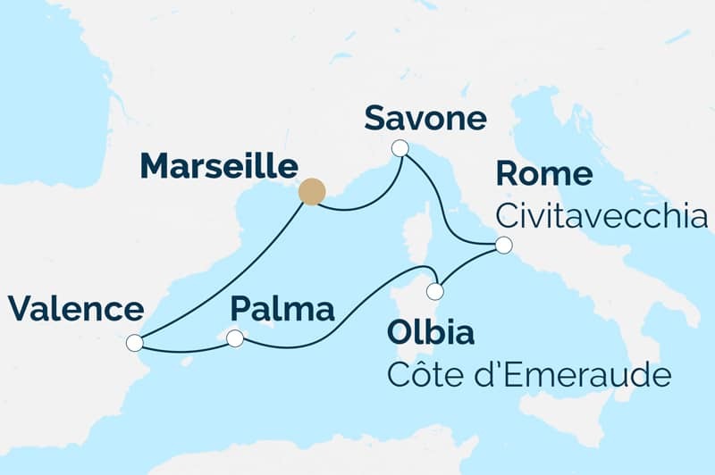 PROMO : Italie, Sardaigne, Balares, Espagne au dpart de votre domicile