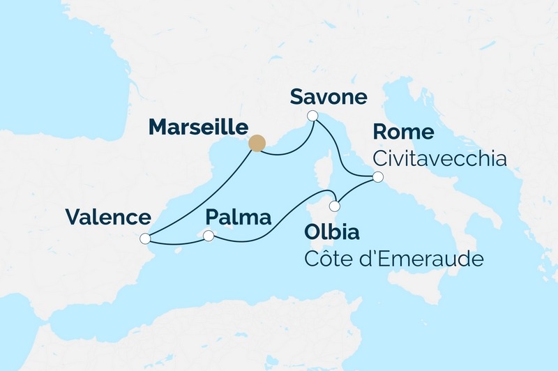 PROMO : Italie, Sardaigne, Balares, Espagne au dpart de votre domicile