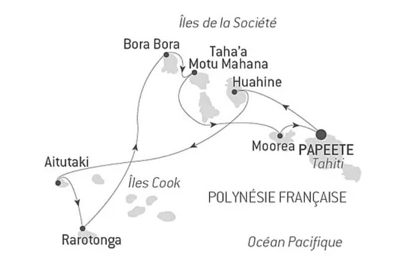 Croisire les Cook et les de la Socit