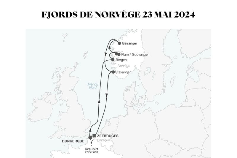 Croisire maritime : Fjords de Norvge