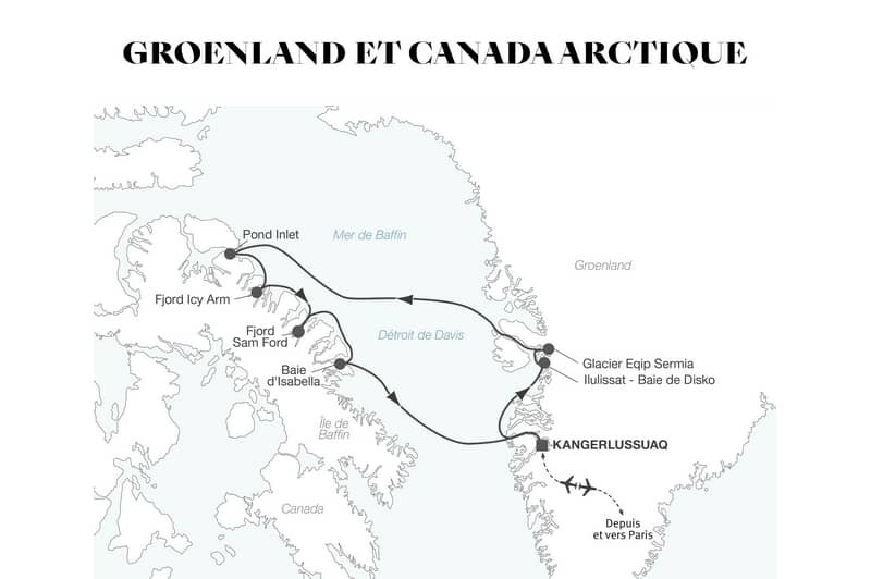 Croisière maritime : Groenland et Canada Arctique