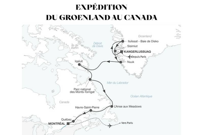 Croisire maritime : Expdition du Groenland au Canada