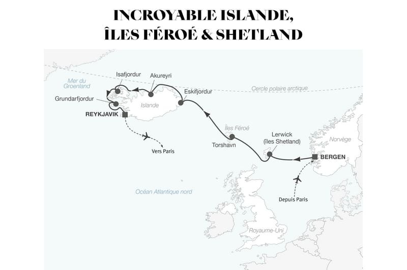 Croisière maritime : Incroyable Islande, îles Féroé & Shetland