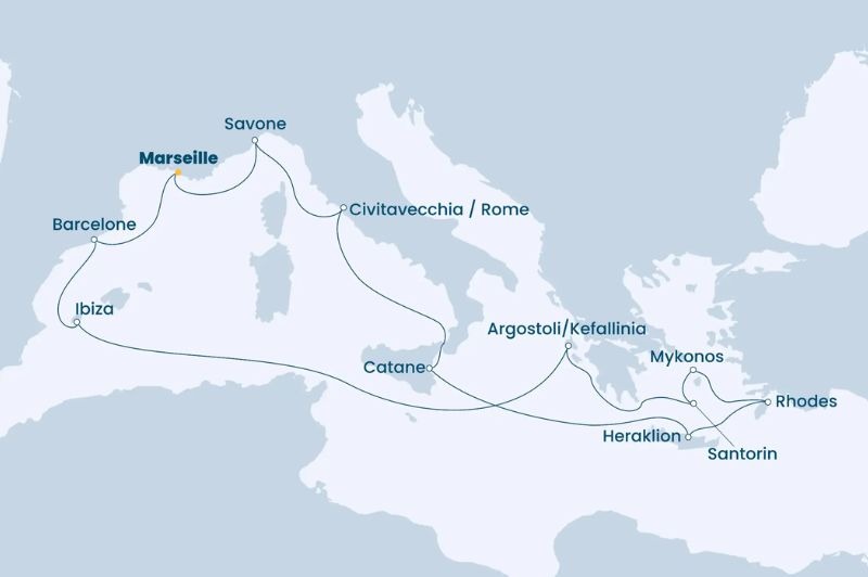 DPART DOMICILE : Italie, Sicile, Isral, Chypre, gypte, Tunisie, Espagne