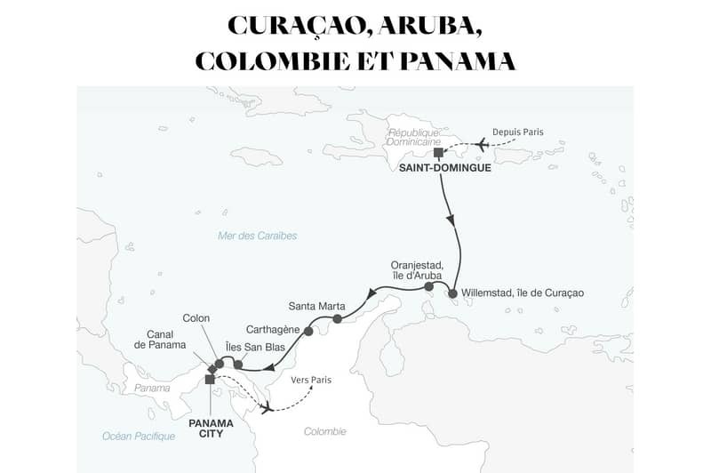 Croisière maritime : Curaçao, Aruba, Colombie et Panama